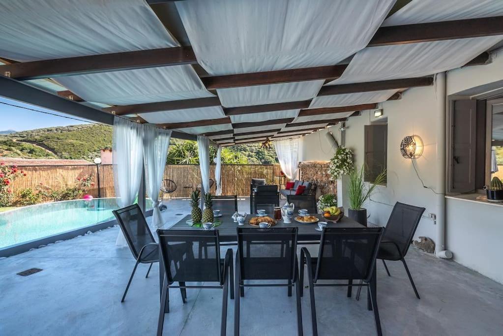 Casa Del Miele, Private Pool, Bbq, Mountain View. Vila Alikianos Exterior foto