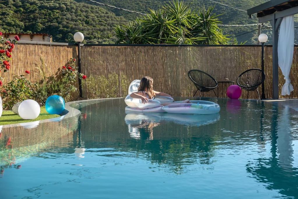 Casa Del Miele, Private Pool, Bbq, Mountain View. Vila Alikianos Exterior foto