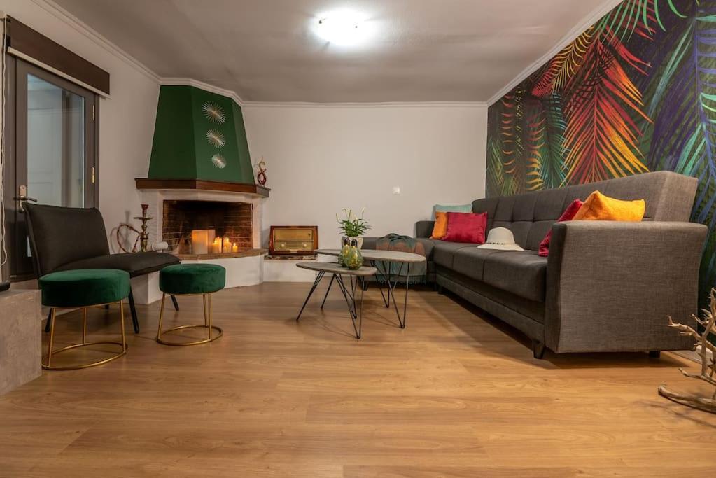 Casa Del Miele, Private Pool, Bbq, Mountain View. Vila Alikianos Exterior foto