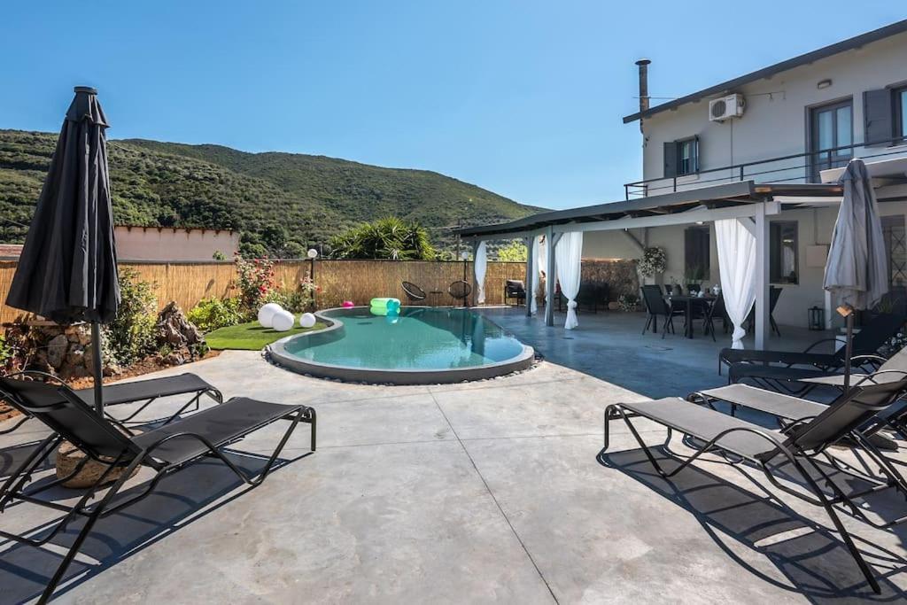 Casa Del Miele, Private Pool, Bbq, Mountain View. Vila Alikianos Exterior foto
